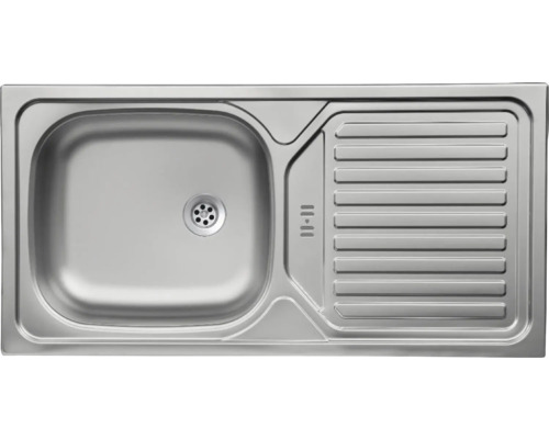 Évier en acier inoxydable avec égouttoir