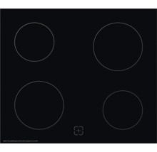 Plaque de cuisson avec quatre zones de cuisson