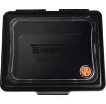 Boîte de rangement noire Tenneker avec couvercle transparent