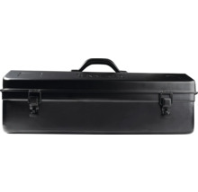 Boîte à outils en métal avec poignée de transport