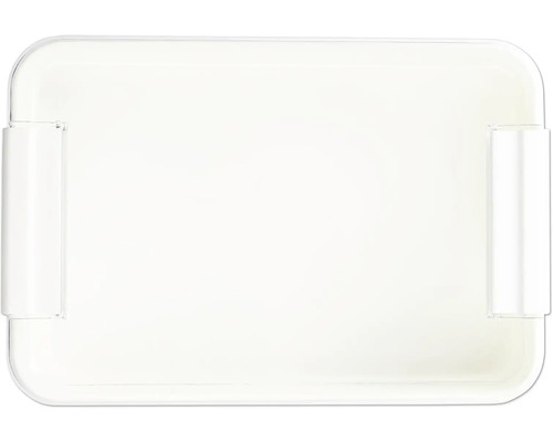 Boîte de rangement blanche avec poignées