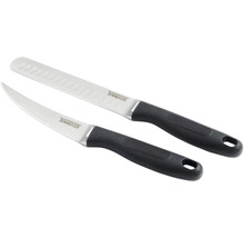 Deux couteaux de cuisine Tenneker avec manches noirs