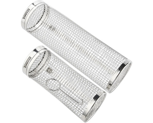 Deux tubes à fumer en acier inoxydable de la marque Tenneker