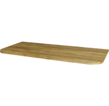 Planche en bois aux coins arrondis et veinage naturel