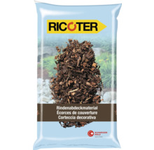 Rindenmulch in einer Verpackung für den Garten