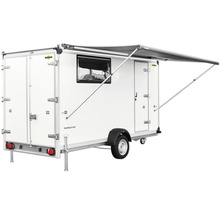 Remorque Humbaur avec store, fenêtre et double porte