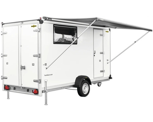 Remorque Humbaur avec store, fenêtre et double porte