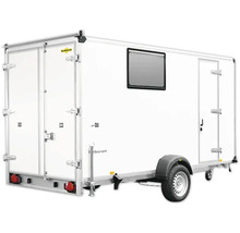 Kofferanhänger mit Tür und Fenster