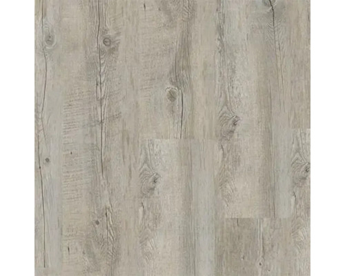 Lame vinyle Dryback 30 Cabris gris à coller 184x1219x2 mm Gros plan d'un sol en vinyle clair avec aspect bois