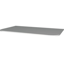Panneau rectangulaire aux coins arrondis et à surface lisse.