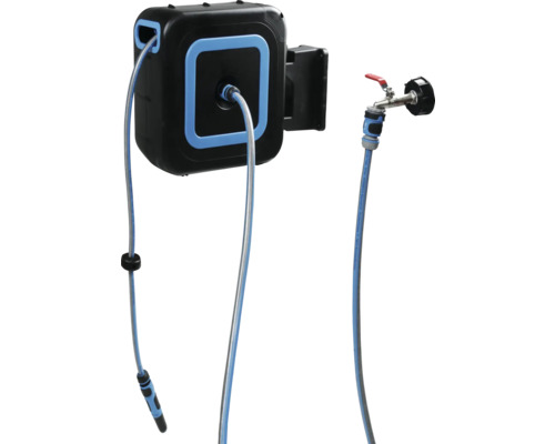 Enrouleur pour tuyau d'arrosage avec raccord de robinet