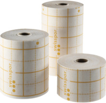 Trois rouleaux de sparadrap quadrillé Swissopor