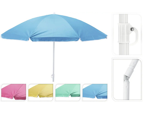 Balkonschirm Ø 170 cm sortiert Strandsonnenschirm mit Knickgelenk und verschiedenen Farboptionen