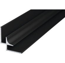 Schwarzes Aluminiumprofil