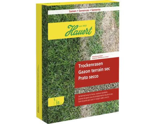 Paquet de semences pour gazon sec de Hauert pour graminées résistantes à la chaleur