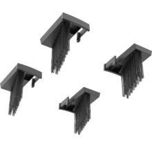 Quatre joints de brosse pour porte ou fenêtre