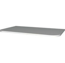 Tablette rectangulaire avec coins arrondis.