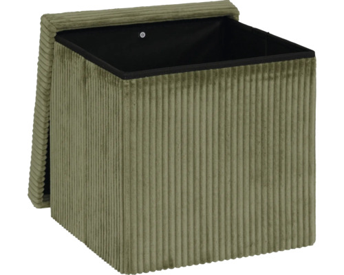 Aufbewahrungsbox mit Cordbezug und abnehmbarem Deckel