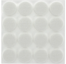 Vier mal vier Filzgleiter zum Aufkleben