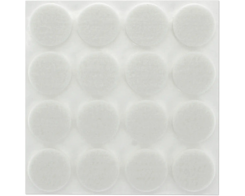 Vier mal vier Filzgleiter zum Aufkleben