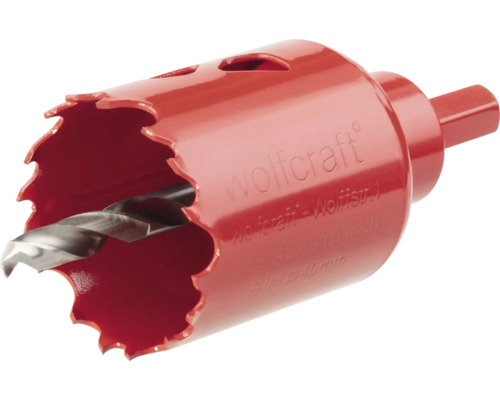 Scie cloche Wolfcraft avec foret de centrage