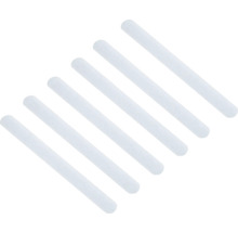 Six bâtons de colle thermofusible blancs