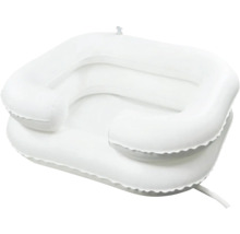 Aufblasbare Haarwaschwanne für bettlägerige Personen