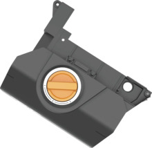 Boîtier en plastique avec bouton rotatif pour le réglage