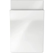 Weisses Stand-WC aus Keramik, Aufsicht