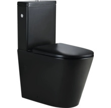 Schwarze Toilette für das Badezimmer