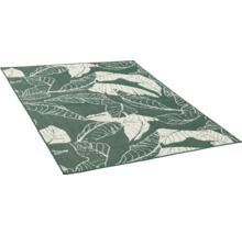Tapis rectangulaire avec motif de feuilles