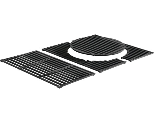 Grille de cuisson en fonte en plusieurs parties