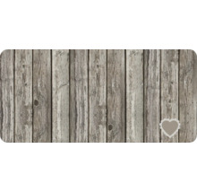 Holzpaneel mit Herzdekor