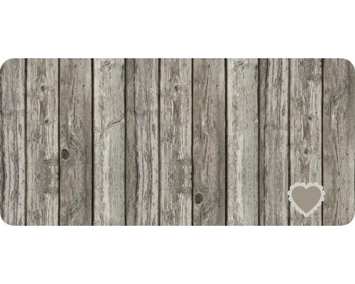 Holzpaneel mit Herzdekor