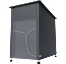 Séparateur de graisse gris avec fenêtre transparente pour la restauration