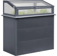 Jardinière surélevée avec serre