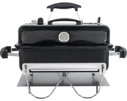 Barbecue portable au charbon de bois avec thermomètre de couvercle