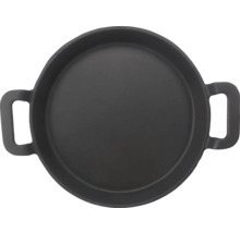 Poêle ronde en fonte avec poignées