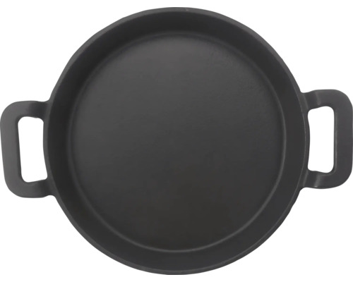 Poêle ronde en fonte avec poignées