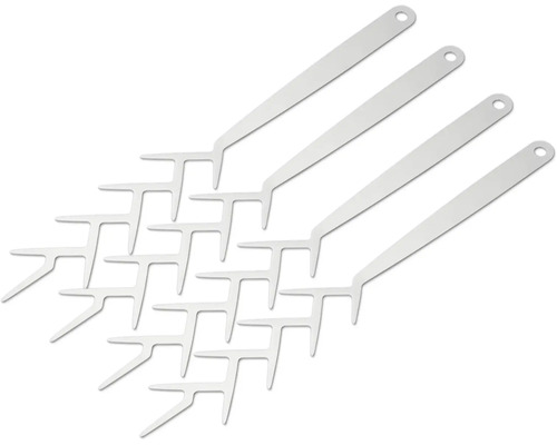 Plusieurs ancres de poteau en métal