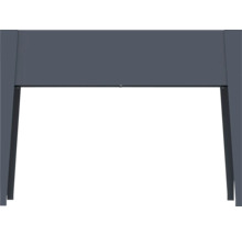 Jardinière en métal au design épuré