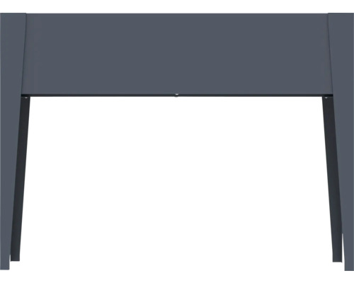 Jardinière en métal au design épuré