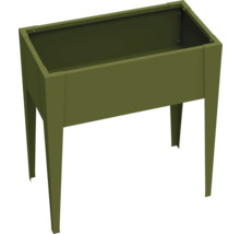 Jardinière surélevée en métal avec quatre pieds