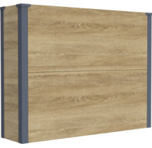 Armoire murale aspect bois avec profilés d angle