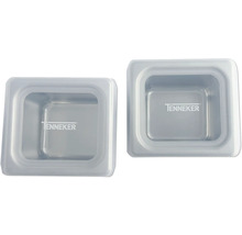 Deux boîtes de rangement carrées TENNEKER