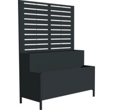 Jardinière avec paroi d'intimité pour le jardin