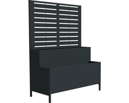 Jardinière avec paroi d'intimité pour le jardin