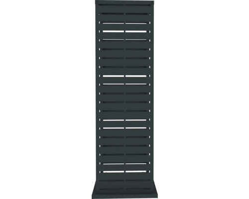 Blickdichtes Zaunelement mit horizontalen Lamellen für den Garten