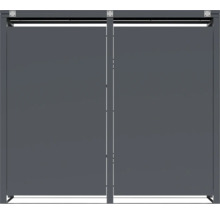 Élément coulissant opaque pour toit de terrasse