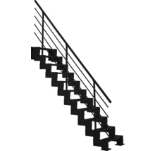 Treppe mit Metallgeländer